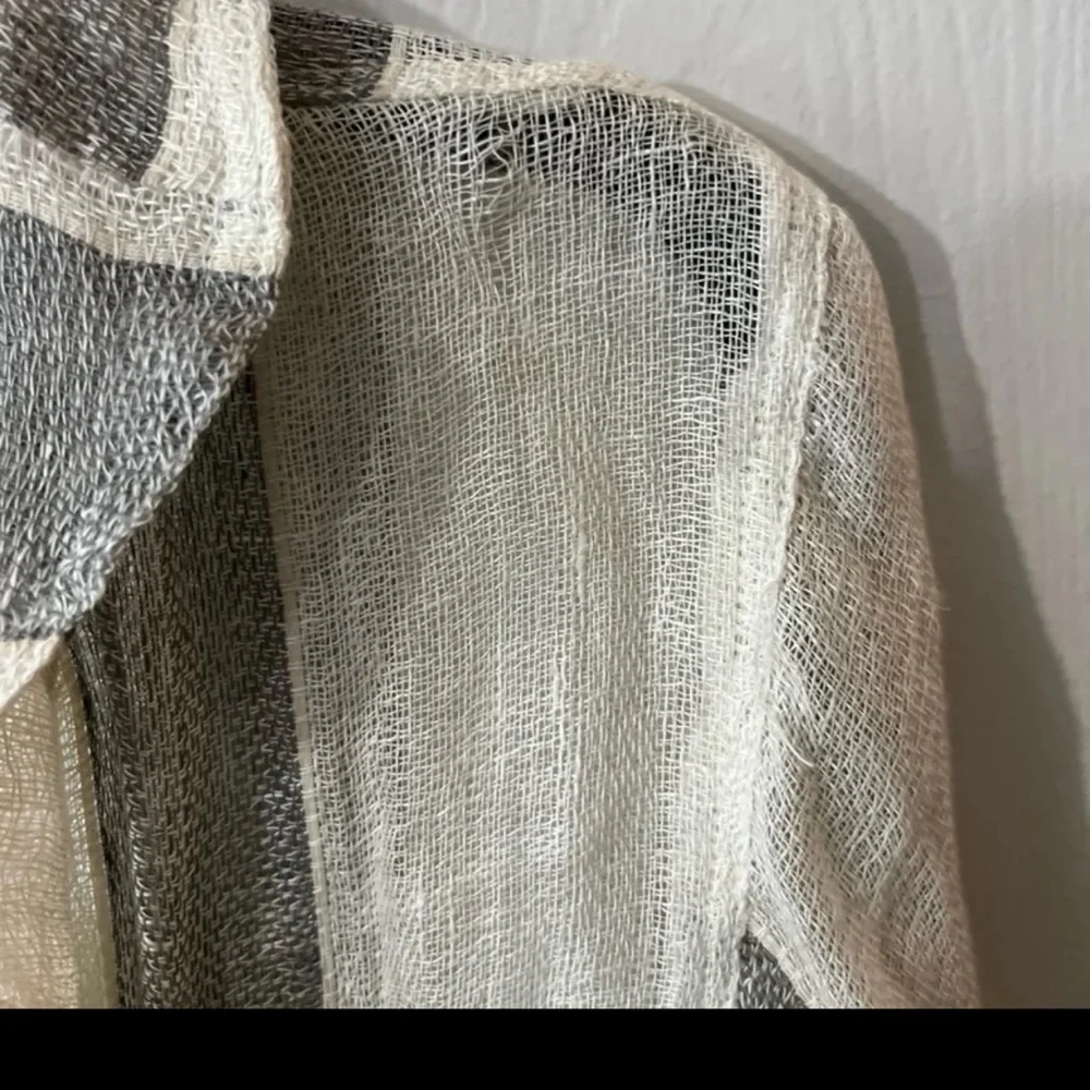 Paper Lace Linen Top/Duster/Dress/Cardigan Sz Small - Picture 13 of 15